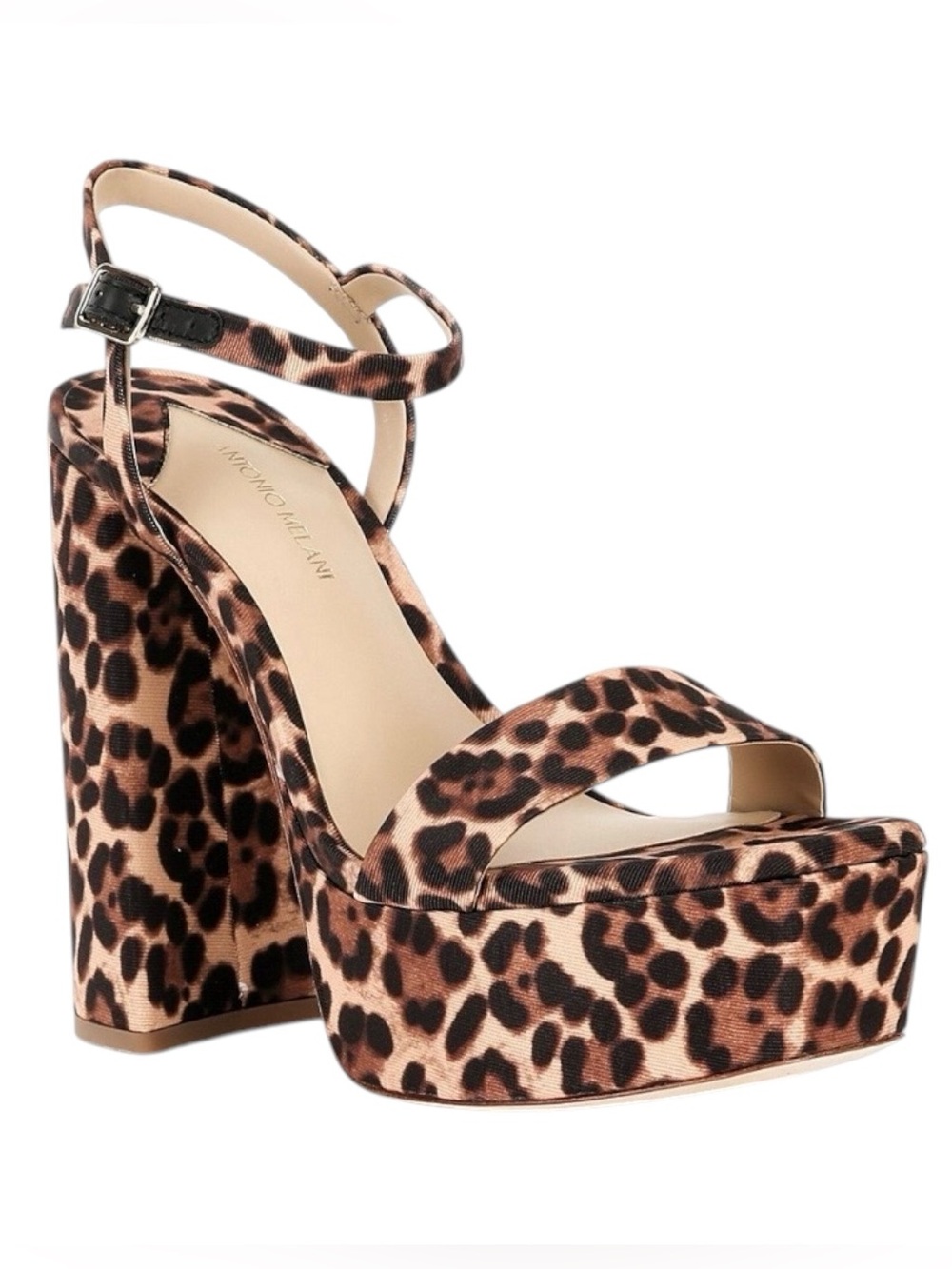 Antonio Melani Leopard Print Platform Dress Sandals